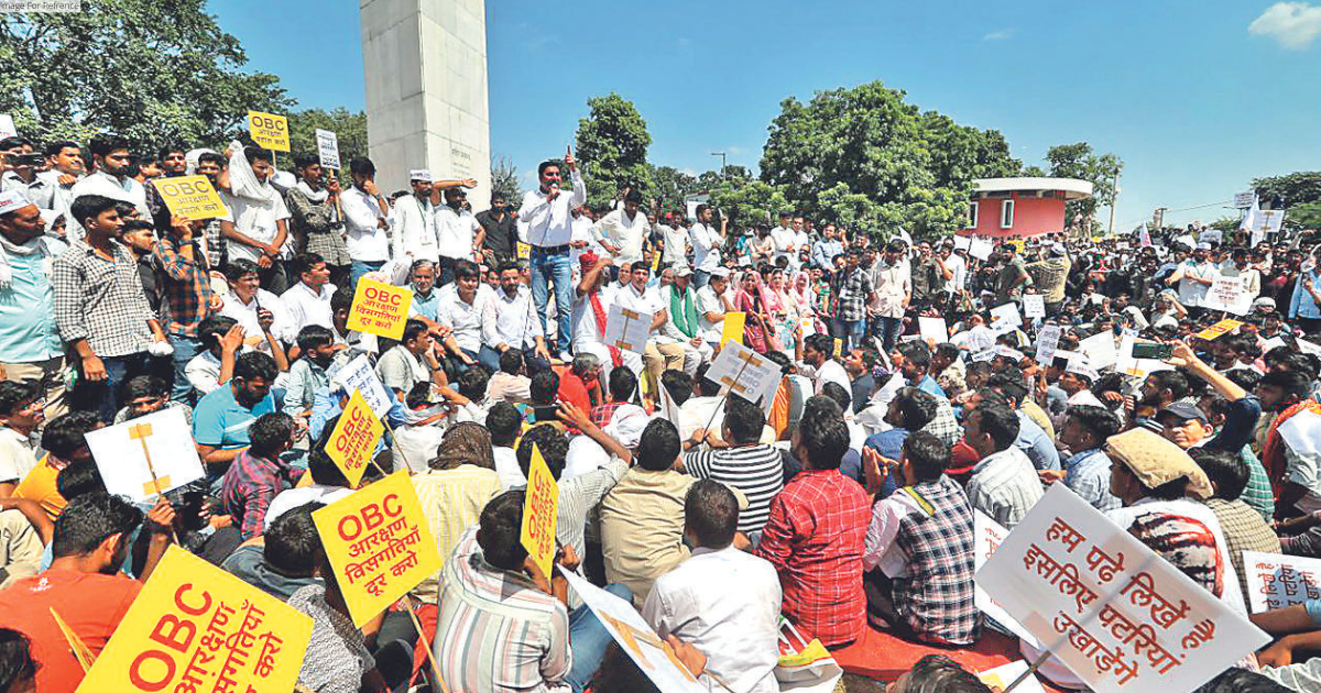CM Gehlot assures fix as OBC Sangharsh Samiti stages sit-in